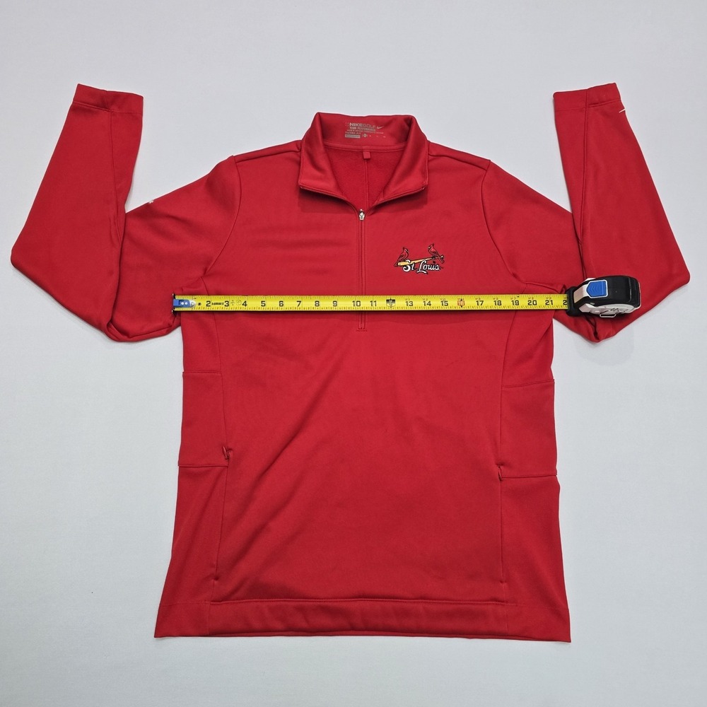 Nike Golf St Louis Cardinals Red Therma-FIT Quarter Zip Pullover Mens XL - Picture 8 of 16